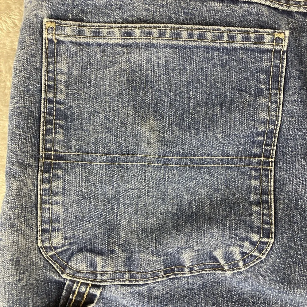 Wrangler Carpenter Jeans Mens‎ Size 40x32 Blue Denim Straight Cotton Blend